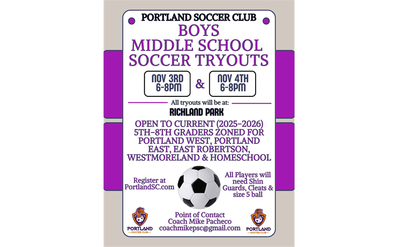 Middle School Tryouts